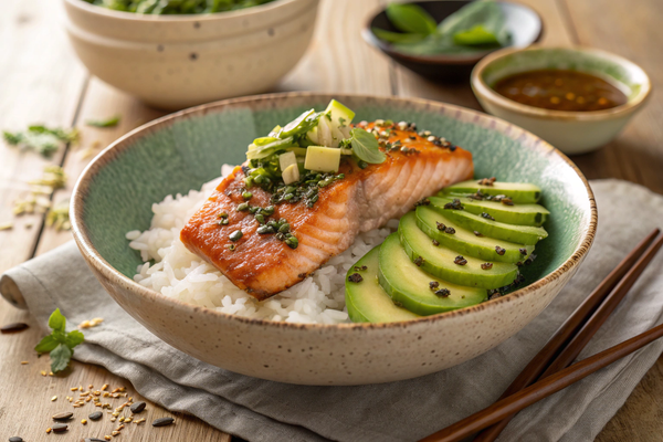 🇯🇵 Canchelo’s Original Chimichurri Salmon Rice Bowl