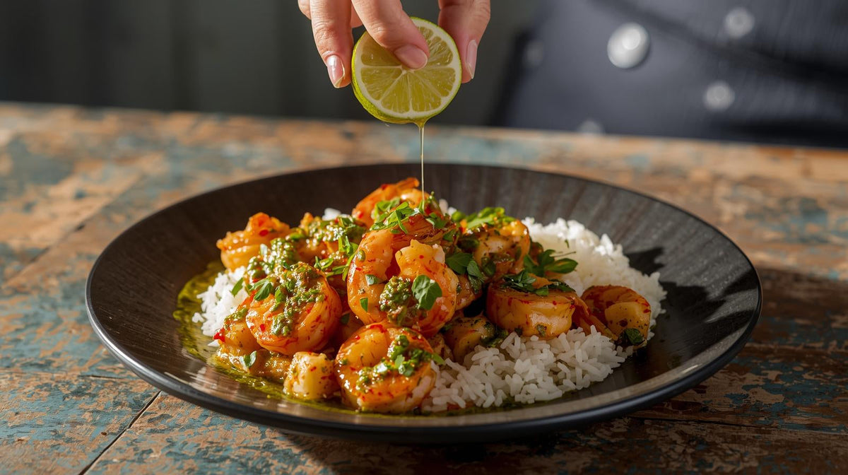 🇮🇳 Canchelo’s Spicy Chimichurri Prawn Stir-Fry