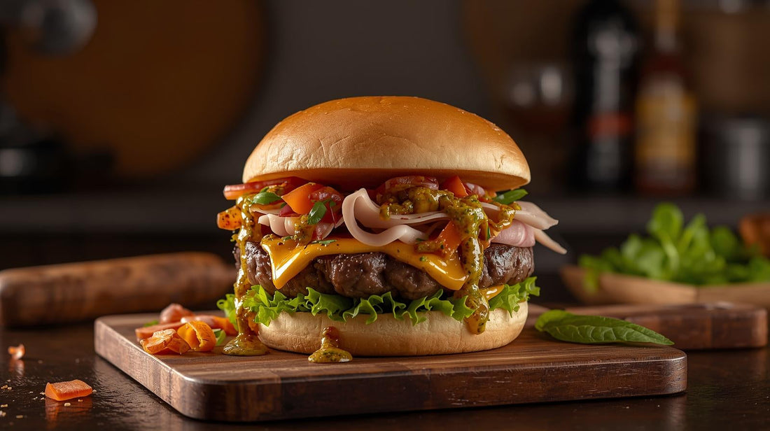 🥩 Canchelo's Spicy Chimichurri Chivito Burger